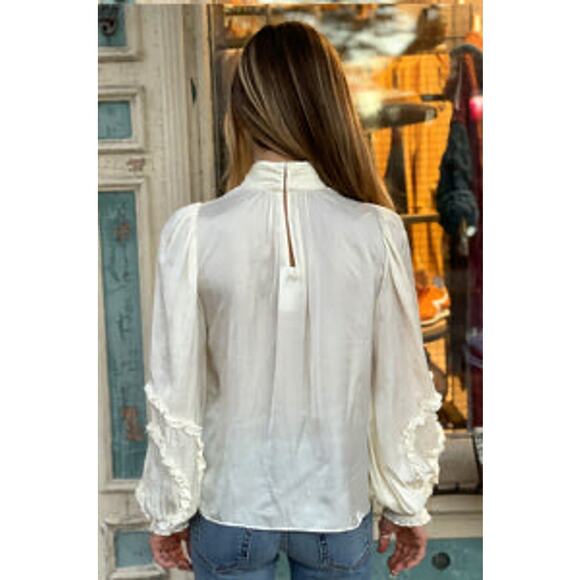 RAMY BROOK Carissa Mock-Neck Blouse - Picture 5 of 13